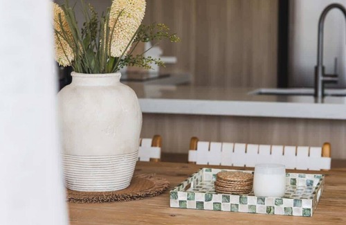 Sunrise Beach House | Stylish home, steps to the beach