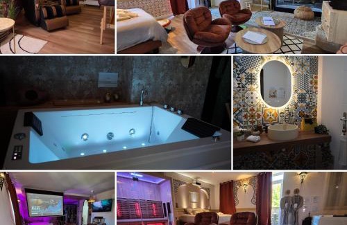 Serrieres Apartment | Suite Luxe Spa Balneo Sauna Hammam Projecteur