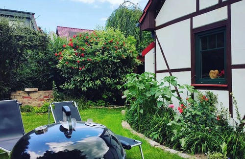 Fredersdorf House | Summer house Ella - cozy half-timbered house with garden, barbecue, table tennis