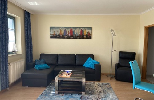 Karlshagen Apartment | Sunny apartment with large balcony overlooking the marina