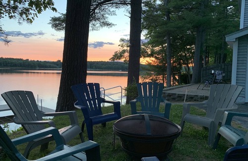 Poland House | Sunset Cove I - Spacious modern home on Tripp Lake Maine