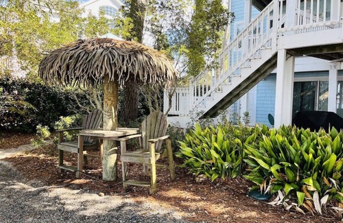 Corolla Light House | Sunset Views! Waterfront in Corolla Light. Pool, Hot Tub. Dog Friendly. Elevator