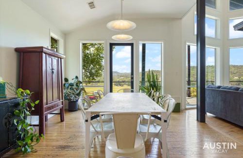 Lower Basin Lake Travis House | Sunset Waterfront 4BR 2BA w Pool and River Near Lake Travis by Austin Vacay