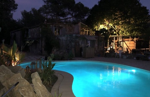 Carces Villa | Superb sheepfold in 💖 forest pool Lake Waterfall River 5 minutes walk