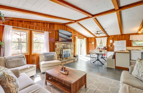 Long Pond Cabin | Swim Dock & Game Room: Lakefront Poconos Cabin!