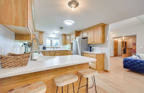 Siren House | Swim Dock & Game Room: Lakefront Home in Siren!