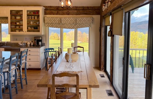 Jeffersonville Ski Chalet | Swiss inspired chalet, breathtaking views, hot tub, close to slopes and village