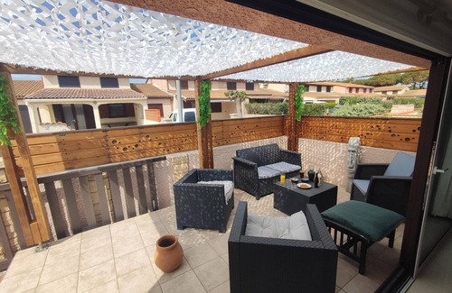 Portiragnes-Plage House | T3 60m2 with swimming pool and sea 200m away.