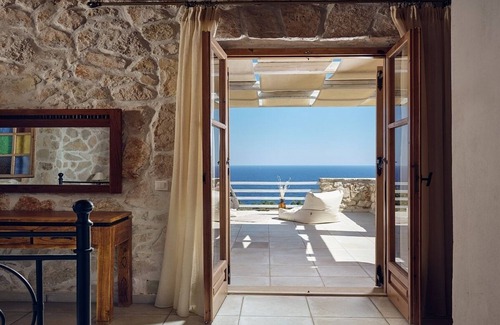 Korithi Villa | Tasteful Zakynthian Stone House with Wonderful Sea Views, Private Infinity Pool & Outdoor Jacuzzi!