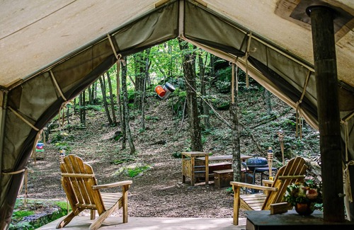 Catskill RV Rental | Tentrr Signature Site - The Old Catskill Game Farm Abandoned Zoo: Wooded Site