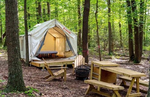 Gans RV Rental | Tentrr State Park Site - WV Coopers Rock State Park - Site I - Single Camp