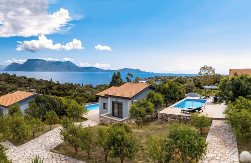 Katomerion Villa | The architecture is a perfect example of the beauty in a typical ionian style