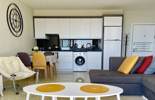 Mahmutlar Condo | The Beach Haven/1+1 coastline apt/Free WiFi/Elec🏖