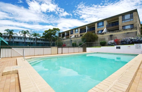 Fingal Bay Apartment | The Dunes, 15/38 Marine Dr - fabulous unit with pool, tennis court & across the road to the beach