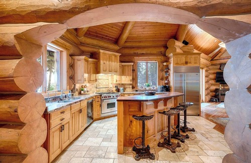 Marion House | The Montana Manor, Custom Log Estate Sleeping 14