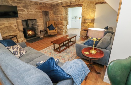 Praze-An-Beeble Cottage | THE OLD POST OFFICE, pet friendly, with open fire in Praze-An-Beeble