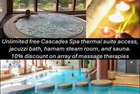 Bowness-on-Windermere House | The Penthouse Bowness Tranquil Loft Jacuzzi Bath & Complimentary Cascades Spa Membership