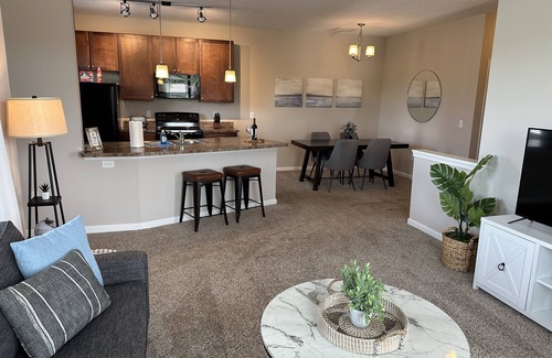 Westerville Apartment | The Pondview Perch | Fast WiFi | Washer/Dryer!