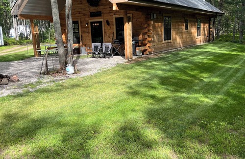 South Boardman Cabin | The Shire, a fun cabin retreat. Warm and cozy, nestled trailside in the woods.
