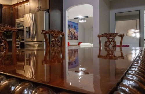 Las Vegas House | The Stone Sanctuary Northwest: Heated* Pool, Projector, Arcade Game, Billiards, Family Park Adjacent