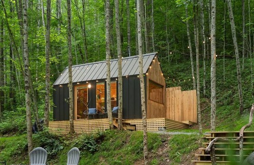 Sylva House | The Twig, Outdoor Shower, Deck, and Cozy Chimney!