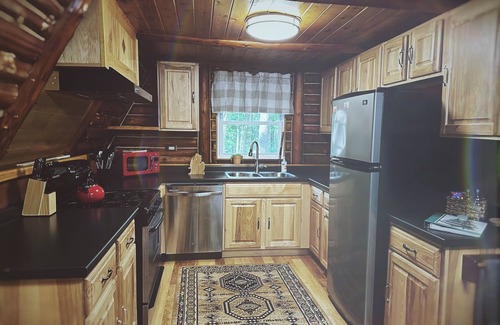White Cloud Cabin | The Woodmoor Cabin | Log A-Frame & Bunkhouse