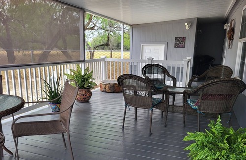 Donna House | This Athens home is located in Victoria Palms Resort in Donna TX. Huge deck