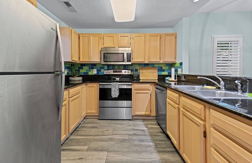 North Myrtle Beach Condo | Tidewater Teal Lake Village Ground Floor Lakeview 2Br 2Ba Renovated Condo