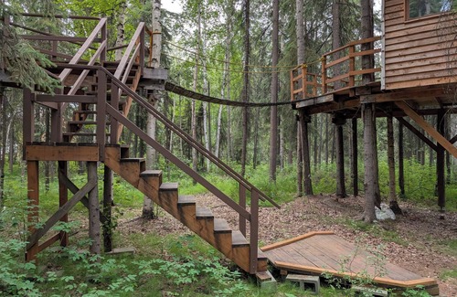 College Cabin | Time for adventure. Sleep in a treehouse. 5 minutes from the airport & downtown!