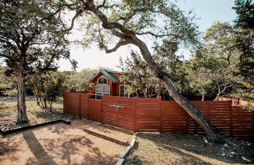 Austin Cabin | Tiny home cabin rentals on gated 2 acres and shared pool! Only 14mi to downtown!
