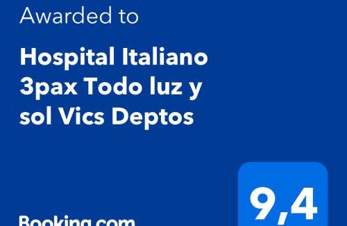 Almagro Apartment | Todo luz y sol a 300 mts Hosp Italiano y Hosp Naval cómodo equipado 4 pers