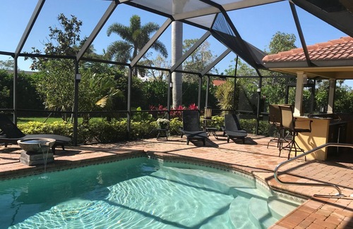 East Naples House | Tommy Bahama Style 4 BR/3 BA Home with Pool in Foxfire Golf and Country Club