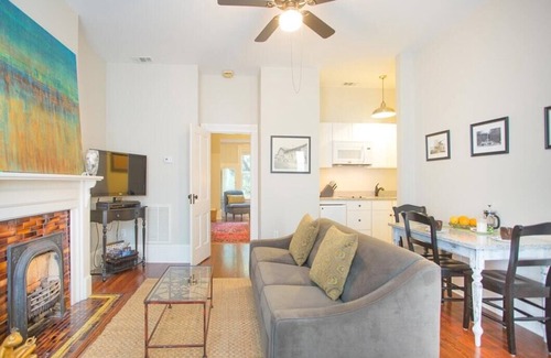 Savannah Victorian District House | Top Floor Row Home Looking Out Over Forsyth Park by Lucky Savannah