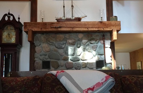 Leland House | Top of North Lake Leelanau - Secluded Lake Cottage w/ dock & sandy bottom