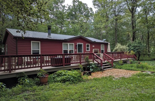 Gray House | Top of the Mountain Deck Grill Fire Pit- Dog friendly with NEW A/C!