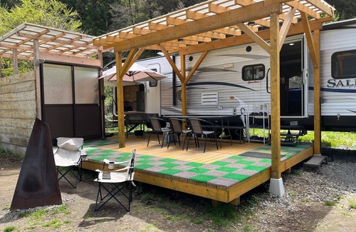 Fujikawaguchiko RV Rental | Trailer House23 people plan/Minamitsuru District Yamanashi