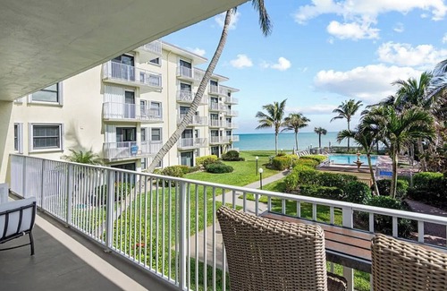 Central Beach Condo | Tranquil 2-bedroom oceanfront condo with in Vero Beach