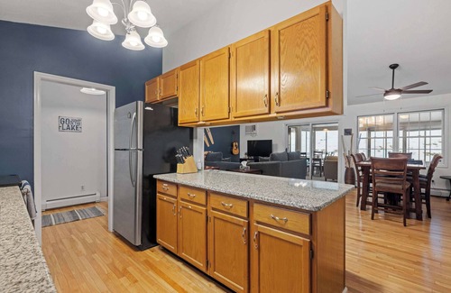 Center Harbor House | Tranquil 3BR Retreat Game Room, Deck, Beach Pass