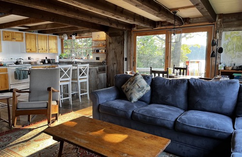 Mount Desert House | Tranquil oceanfront property with semi-private beach on the quiet side of MDI.