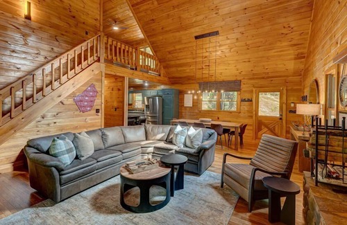 My Mountain Cabin | Tranquility Pond - Pet Friendly | Hot Tub | Sits on a Natural Pond | Pool Table | Fire Pit