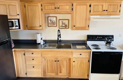 Darby Cabin | Trapper view bench-top bungalow with privacy and lots of space. RV hook-ups!