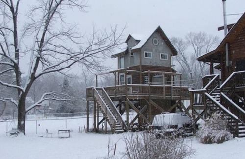 Martha Jefferson Cabin | Treehouse in Charlottesville Downtown