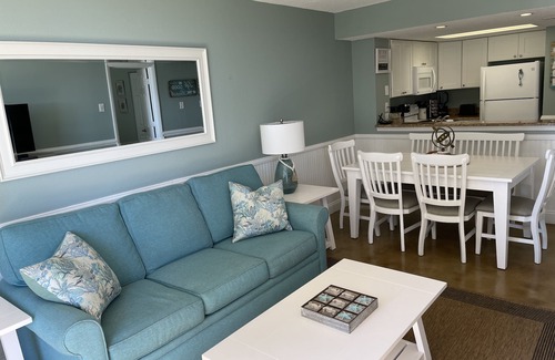 North Ocean City Condo | Trendy Oceanfront Unit! Wake-up to the waves.