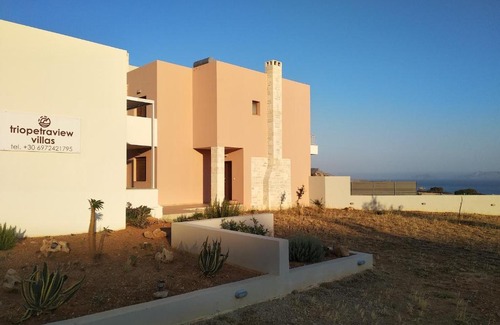 Agios Vasileios Villa | Triopetra view villa Elysian