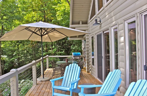 Rosman Cabin | True log cabin with 35 mile unspoiled view