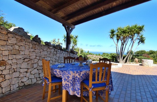 Marina di Novaglie Villa | Trullo Anthos - Beautiful Sea View and Private Garden