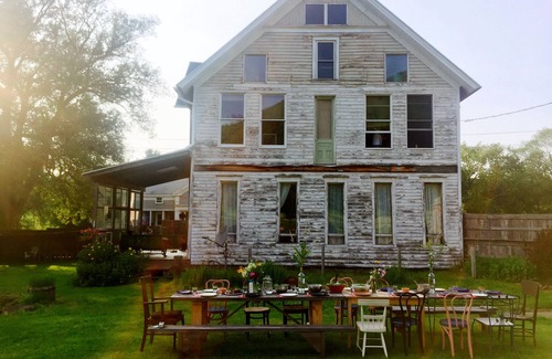 Bloomville House | Turquoise Barn Catskills 1800s Carriage House Barn w/Pond/Mtns on 13 acres