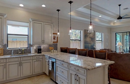 Naples Park House | Two Master Bedrooms! Less than 1 Mile to the beach with heated pool and spa