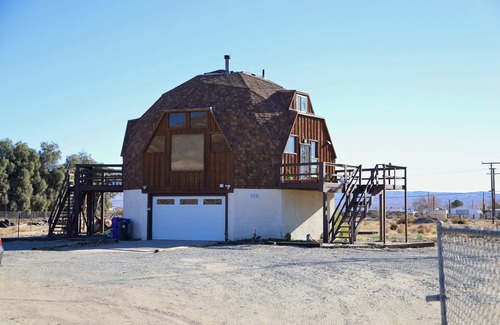 Barstow House | Unique Dome Home in Barstow w/Game Room & Private Spa!