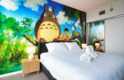 Adelaide Central Business District Apartment | Unique Ghibli Theme Apt-Pool-Gym-Sauna-Steam Room
